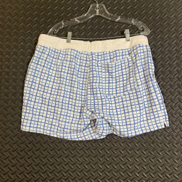 Champion Athleticwear Shorts Women's 1X Blue White‎ Plaid Drawstring Casual - Picture 2 of 6